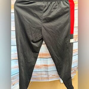 Boys Black and Red Track Pants